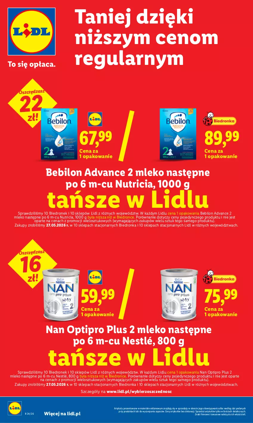 Gazetka promocyjna Lidl - Gazetka ważna od 11.06 do 13.06 - ważna 11.06 do 13.06.2026 - strona 34 - produkty: BEBILON, Mleko, NAN Optipro, Nestlé, O nas, Por