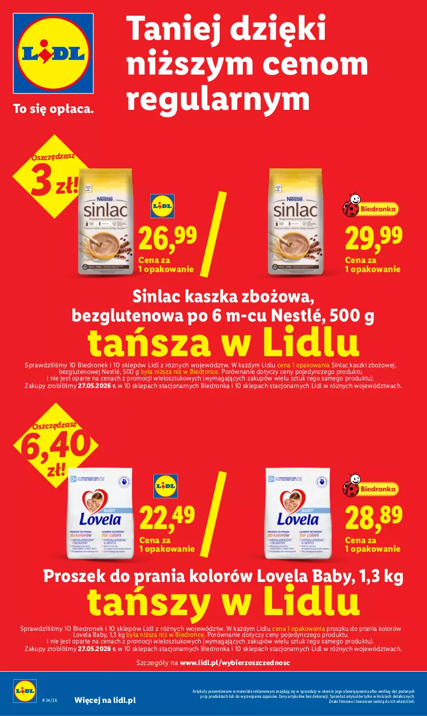 Gazetka promocyjna Lidl - Gazetka ważna od 11.06 do 13.06 - ważna 11.06 do 13.06.2026 - strona 36 - produkty: Lovela, Nestlé, Por, Proszek do prania, Sinlac