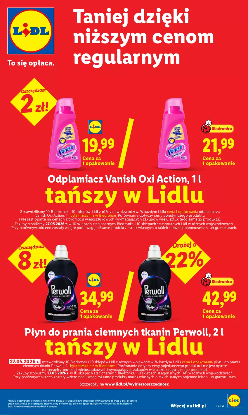 Gazetka promocyjna Lidl - Gazetka ważna od 11.06 do 13.06 - ważna 11.06 do 13.06.2026 - strona 37 - produkty: Gra, Odplamiacz, Perwoll, Płyn do prania, Por, Rama, Vanish