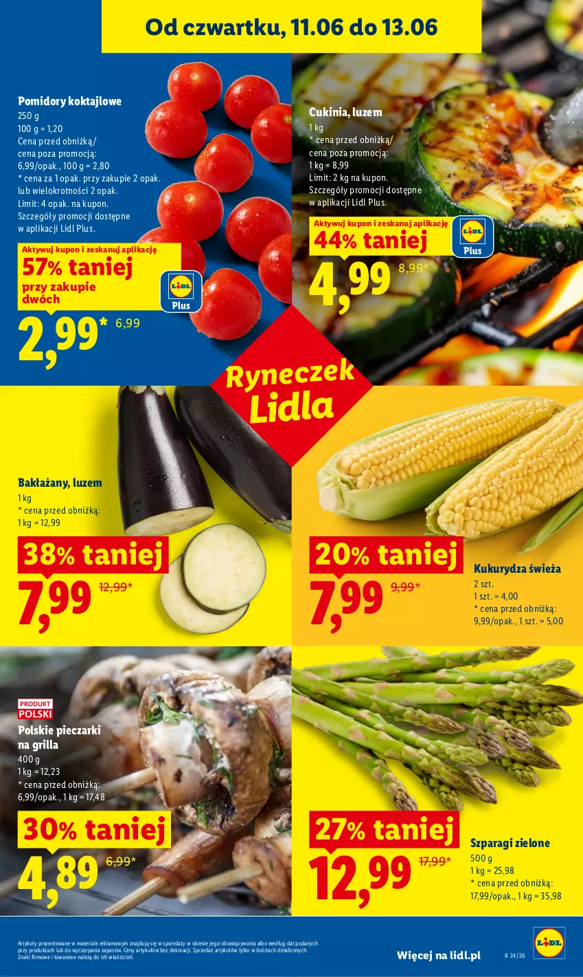Gazetka promocyjna Lidl - Gazetka ważna od 11.06 do 13.06 - ważna 11.06 do 13.06.2026 - strona 47 - produkty: Grill, Kukurydza, Piec, Pomidory