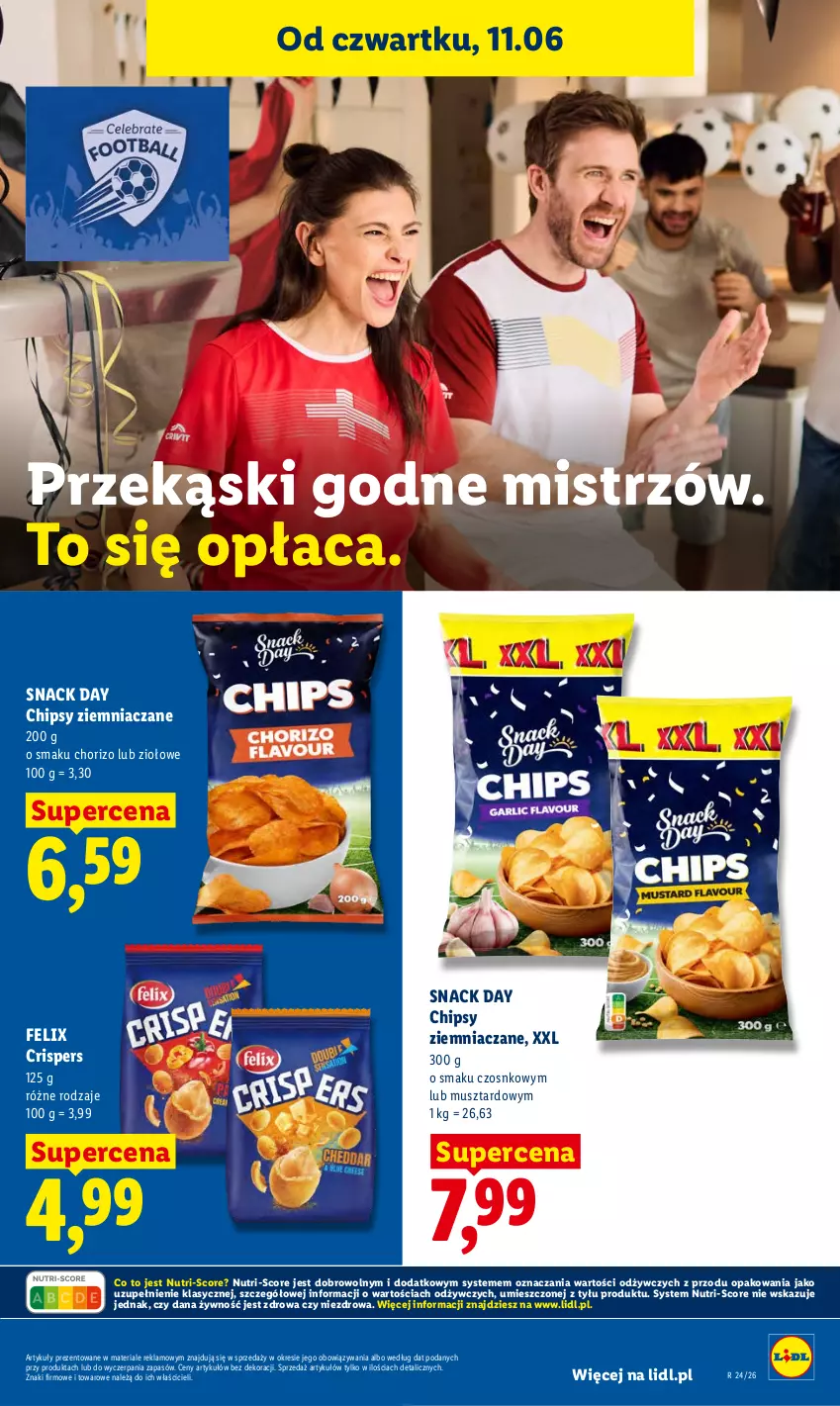 Gazetka promocyjna Lidl - Gazetka ważna od 11.06 do 13.06 - ważna 11.06 do 13.06.2026 - strona 77 - produkty: Chipsy, Felix, Mus