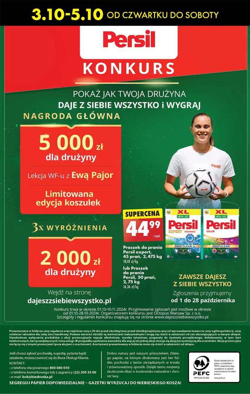 Gazetka promocyjna Biedronka - Od Czwartku - ważna 03.10 do 09.10.2024 - strona 56 - produkty: Fa, Gra, Kosz, LG, Napoje, Papier, Persil, Proszek do prania, Telefon, Top