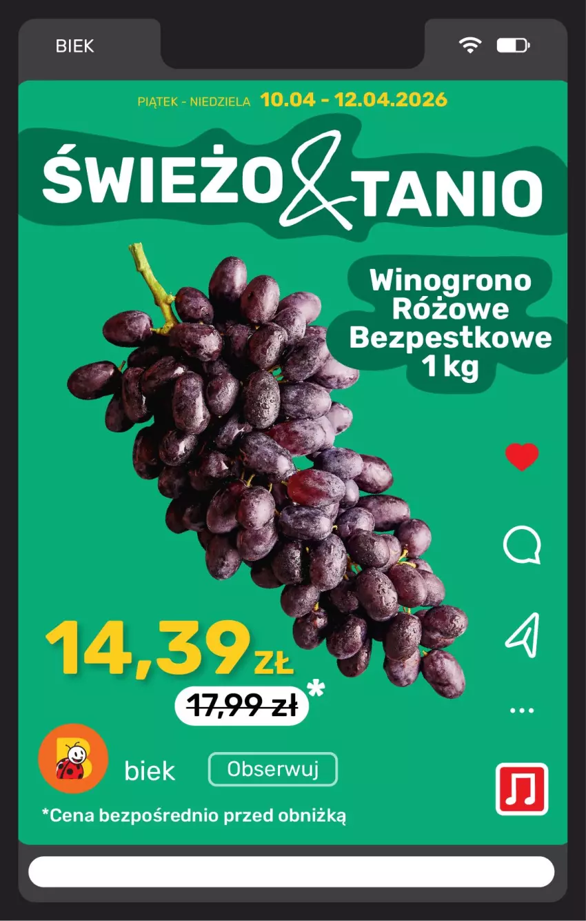 Gazetka promocyjna Biedronka - Gazetka - ważna 10.04 do 17.04.2026 - strona 8 - produkty: Ser, Wino