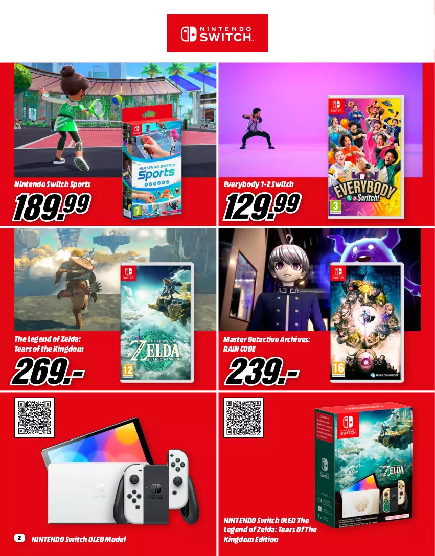 Gazetka promocyjna Media Markt - Gazetka Media Markt - ważna 01.07 do 31.07.2023 - strona 2 - produkty: Body, Nintendo Switch, Por, Sport