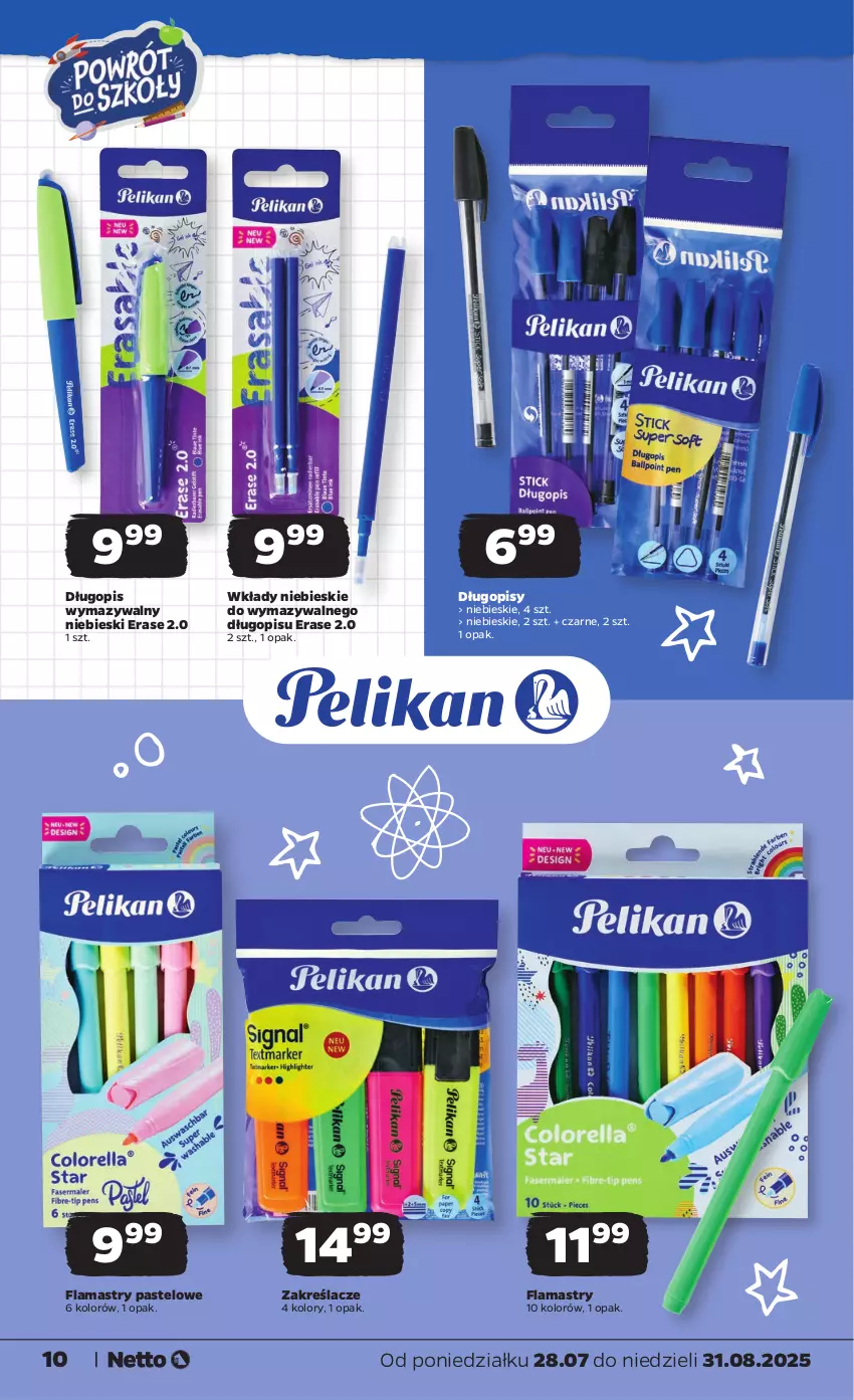 Gazetka promocyjna Netto - Katalog BTS 2025 - ważna 28.07 do 31.08.2025 - strona 10 - produkty: Długopis, Flamastry