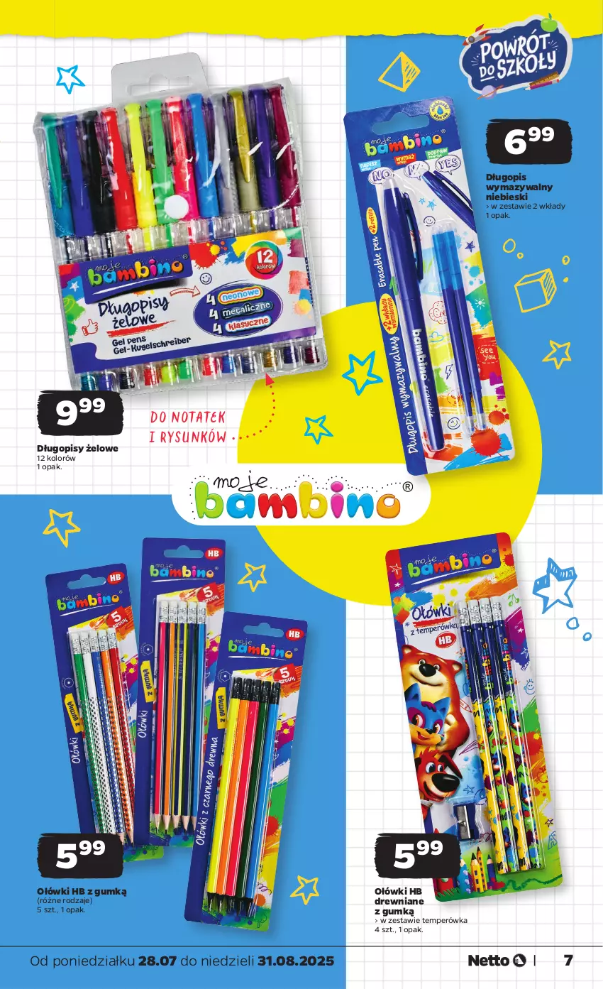 Gazetka promocyjna Netto - Katalog BTS 2025 - ważna 28.07 do 31.08.2025 - strona 7 - produkty: Długopis