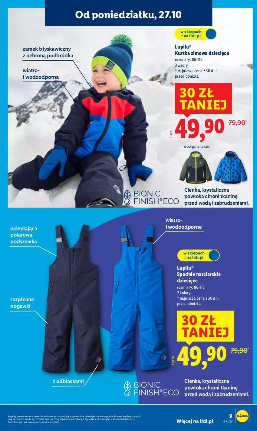 Gazetka promocyjna Lidl - GAZETKA - ważna 27.10 do 31.10.2025 - strona 13 - produkty: Dzieci, Kurtka, Por, Spodnie