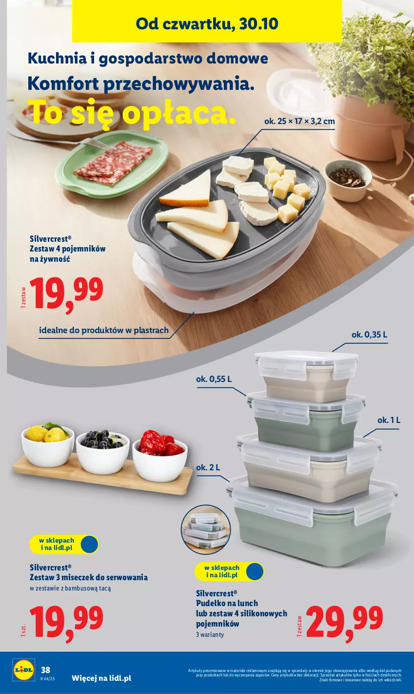 Gazetka promocyjna Lidl - GAZETKA - ważna 27.10 do 31.10.2025 - strona 42 - produkty: Kuchnia, Pojemnik, Pudełko, Ser, Silvercrest