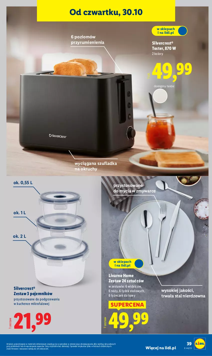 Gazetka promocyjna Lidl - GAZETKA - ważna 27.10 do 31.10.2025 - strona 43 - produkty: Fa, Ivar, Pojemnik, Rum, Silvercrest, Sok, Toster