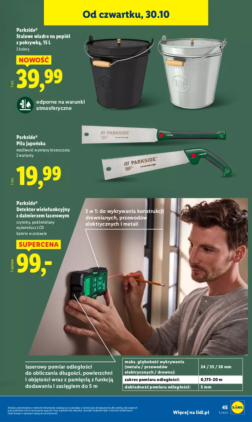 Gazetka promocyjna Lidl - GAZETKA - ważna 27.10 do 31.10.2025 - strona 49 - produkty: Parkside, Por, Ser, Wiadro