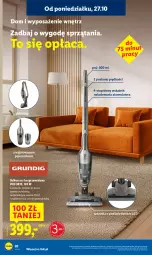 Gazetka promocyjna Lidl - GAZETKA - Gazetka - ważna od 31.10 do 31.10.2025 - strona 24 - produkty: Odkurzacz, Top, Szczotka, Pojemnik, Odkurzacz bezprzewodowy, Bateria, Akumulator