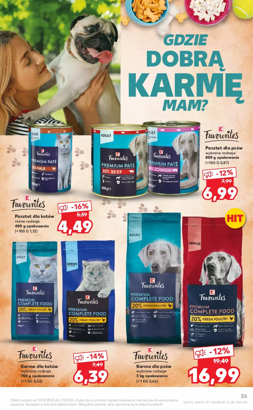 Gazetka promocyjna Kaufland - OFERTA TYGODNIA - ważna 29.09 do 05.10.2022 - strona 35 - produkty: Pasztet