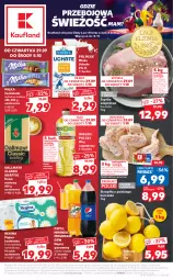 Gazetka promocyjna Kaufland - OFERTA TYGODNIA - Gazetka - ważna od 05.10 do 05.10.2022 - strona 1 - produkty: Kurczak, Rum, Gin, 7up, Papier, Szynka wieprzowa, Cytryny, Dallmayr, Mirinda, Kawa mielona, Kawa, Papier toaletowy, Laur, Szynka, Pepsi, Czekolada, Napój gazowany, Olej rzepakowy, POLMLEK, Napój, Olej, Milka, Mleko