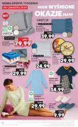 Gazetka promocyjna Kaufland - OFERTA TYGODNIA - Gazetka - ważna od 05.10 do 05.10.2022 - strona 48 - produkty: Koc, Gra, Kapcie, Pościel, Koszula nocna, Poduszka dekoracyjna, Kosz, Koszula, Prześcieradło, Zegar, Bateria, Komplet pościeli, Poduszka, Piżama