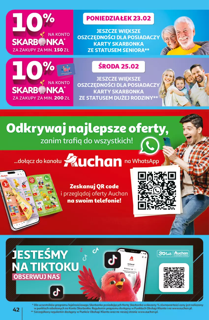Gazetka promocyjna Auchan - 30 Lat Hipermarket - ważna 19.02 do 25.02.2026 - strona 42 - produkty: Gra, Ser, Telefon