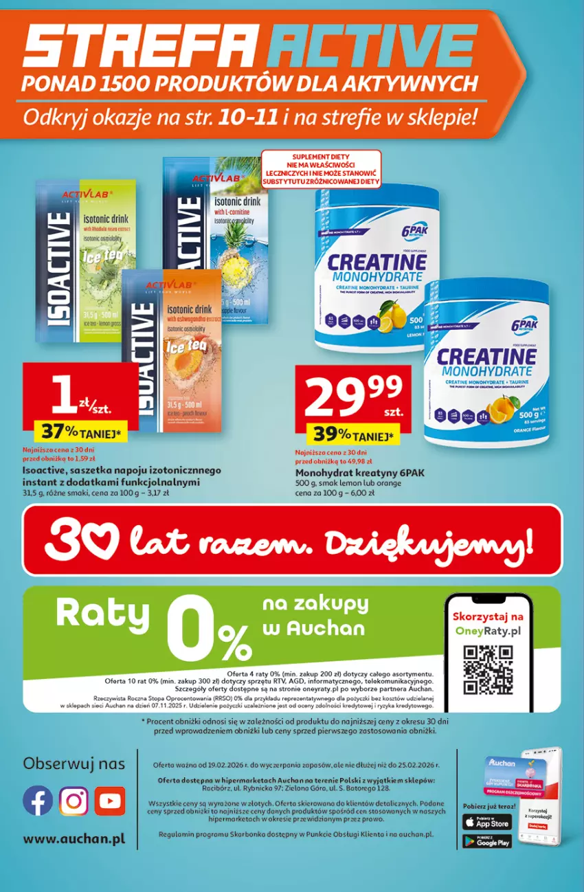 Gazetka promocyjna Auchan - 30 Lat Hipermarket - ważna 19.02 do 25.02.2026 - strona 45 - produkty: Fa, Gra, Kosz, Suplement diety, Top, Znicz