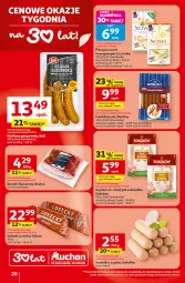 Gazetka promocyjna Auchan - 30 Lat Hipermarket - Gazetka - ważna od 25.02 do 25.02.2026 - strona 20 - produkty: Pierogi, Krakus, Sok, Ser, Salami, Sokołów, Serdelki, Szynka, Morliny, Boczek, Frankfurterki
