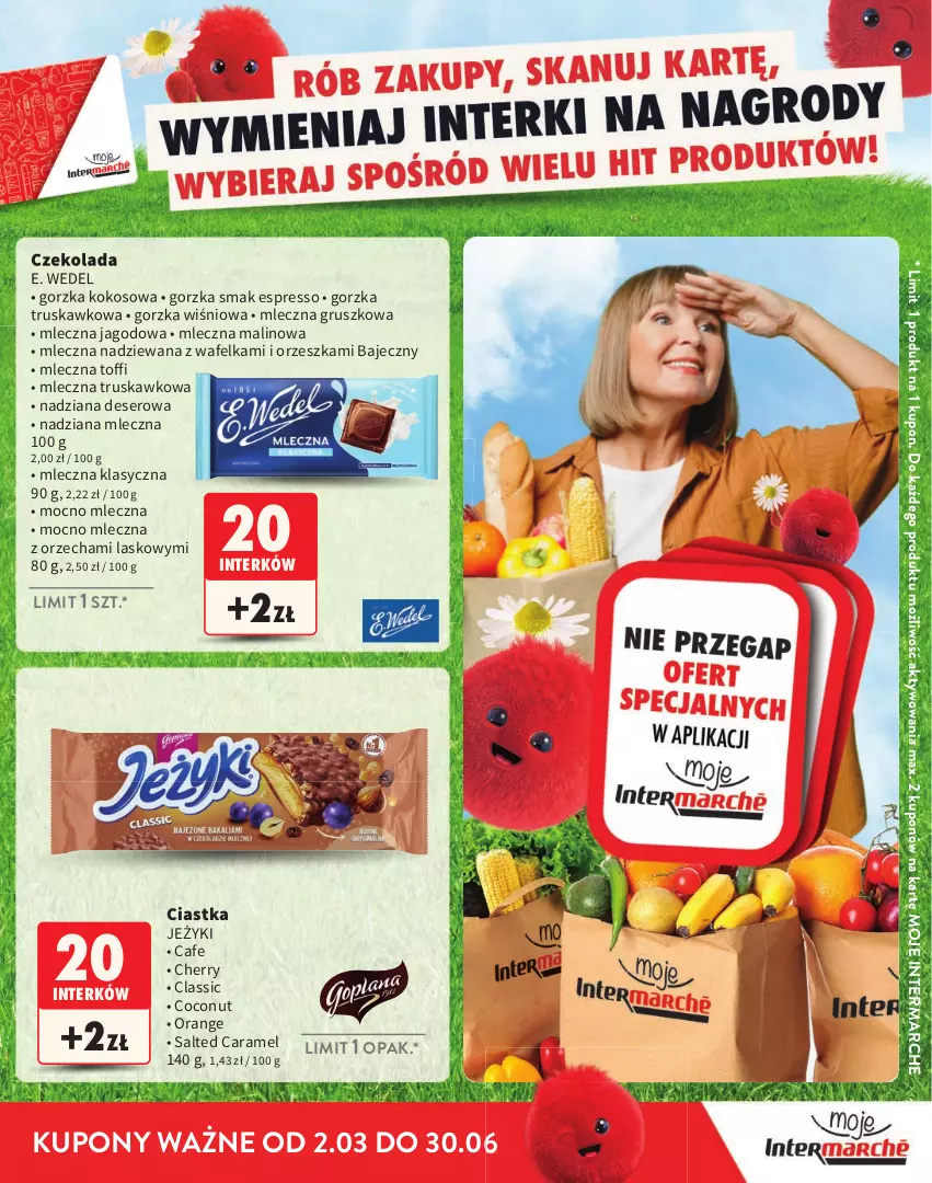Gazetka promocyjna Intermarche - Katalog Interki - ważna 02.03 do 30.06.2026 - strona 11 - produkty: Ciastka, Czekolada, Deser, E. Wedel, Jeżyki, Kokos, Ser