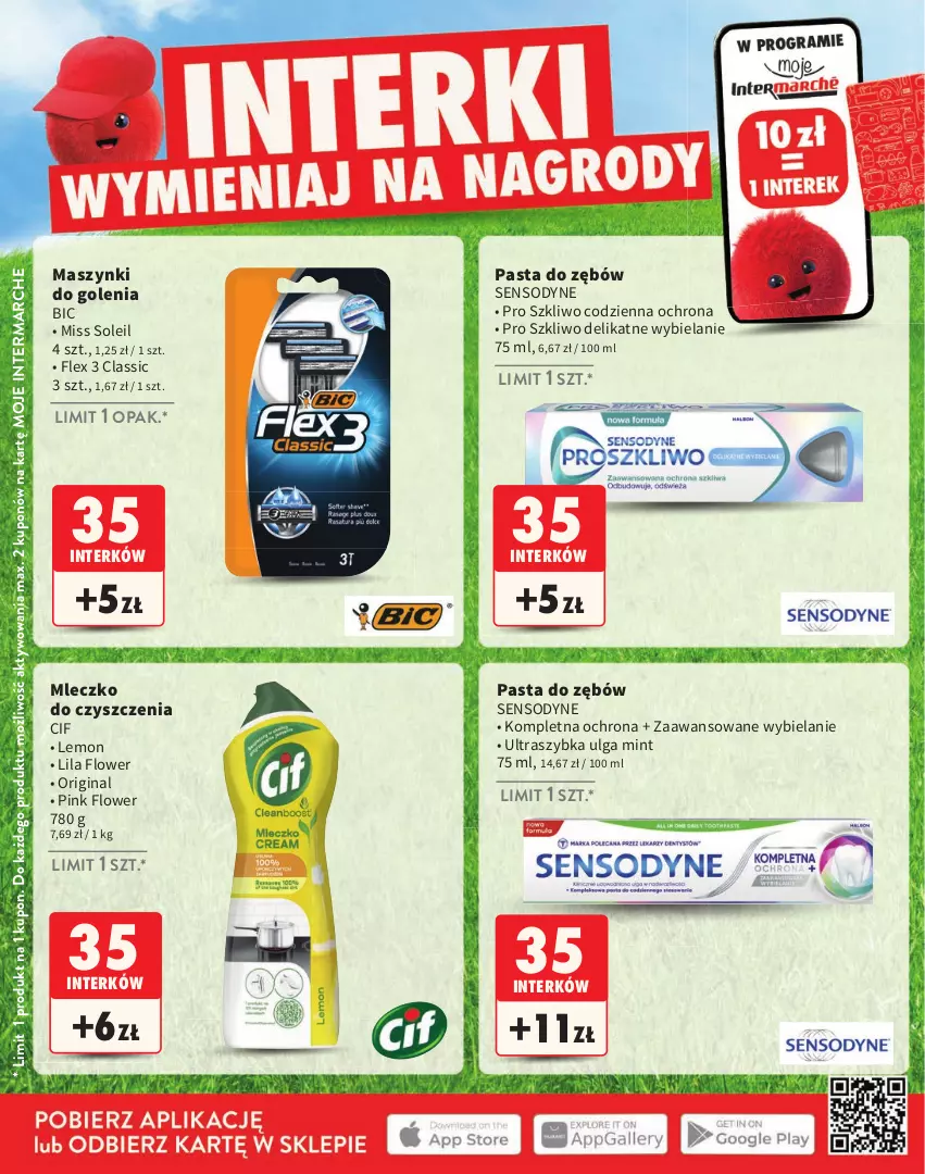 Gazetka promocyjna Intermarche - Katalog Interki - ważna 02.03 do 30.06.2026 - strona 22 - produkty: BIC, Cif, Gin, LG, Mleczko, Pasta do zębów, Sensodyne