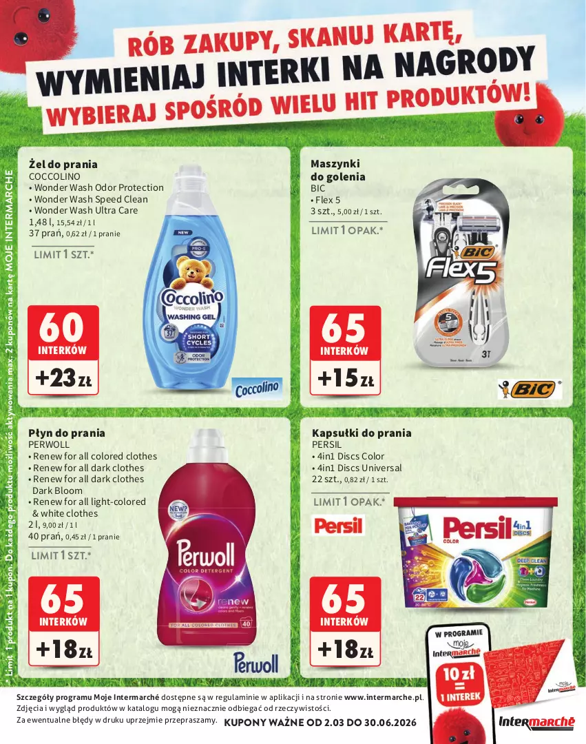 Gazetka promocyjna Intermarche - Katalog Interki - ważna 02.03 do 30.06.2026 - strona 26 - produkty: BIC, Coccolino, Gra, Kapsułki do prania, Persil, Perwoll, Płyn do prania