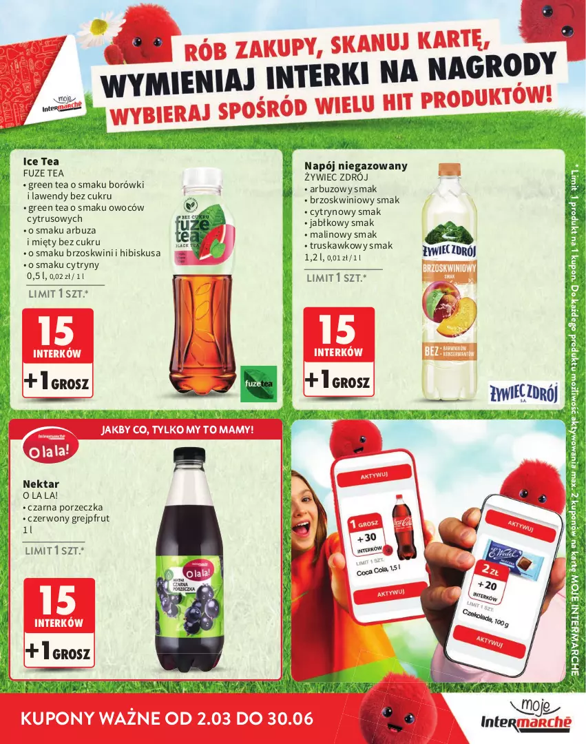 Gazetka promocyjna Intermarche - Katalog Interki - ważna 02.03 do 30.06.2026 - strona 5 - produkty: Arbuz, Cytryny, Grejpfrut, Hibiskus, Ice tea, Napój, Napój niegazowany, Nektar, Por