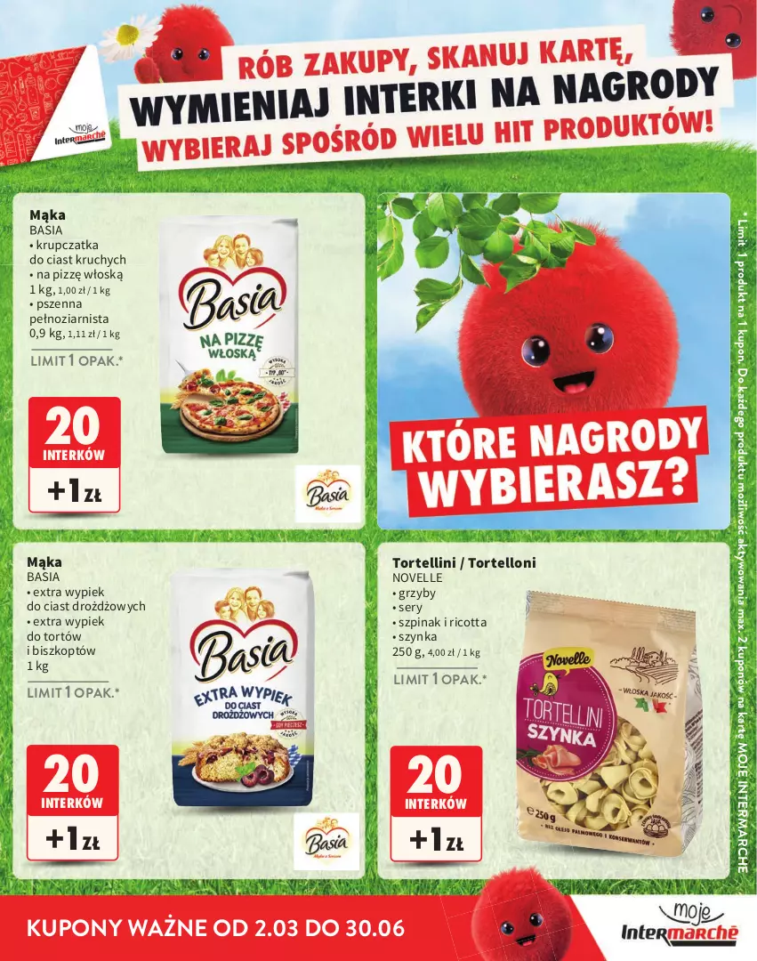 Gazetka promocyjna Intermarche - Katalog Interki - ważna 02.03 do 30.06.2026 - strona 9 - produkty: Basia, Grzyby, Mąka, Ricotta, Ser, Szpinak, Szynka, Tortelloni