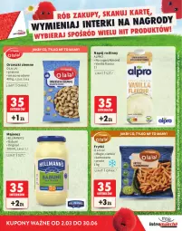 Gazetka promocyjna Intermarche - Katalog Interki - Gazetka - ważna od 30.06 do 30.06.2026 - strona 19 - produkty: Majonez, Gin, Orzeszki, Napój roślinny, Babuni, Frytki, Alpro, Orzeszki ziemne, Napój, Hellmann’s