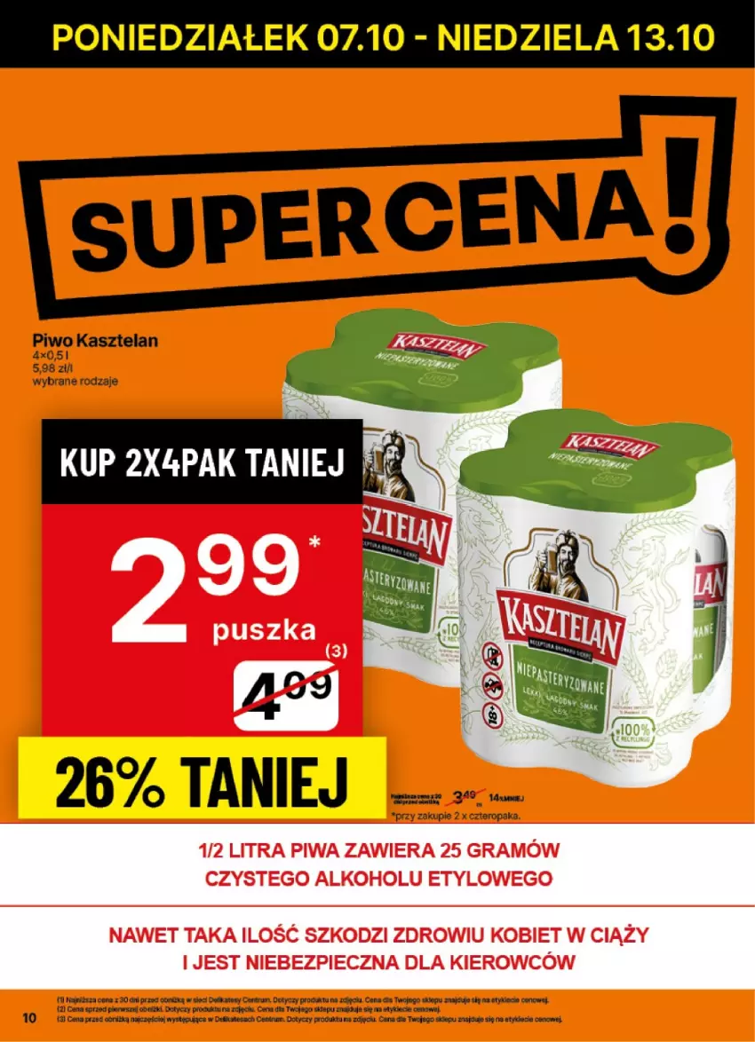 Gazetka promocyjna Delikatesy Centrum - NOWA GAZETKA Delikatesy Centrum od 7 października! 7-13.10.2024 - ważna 07.10 do 13.10.2024 - strona 10 - produkty: Kasztelan, Piwo, Rum