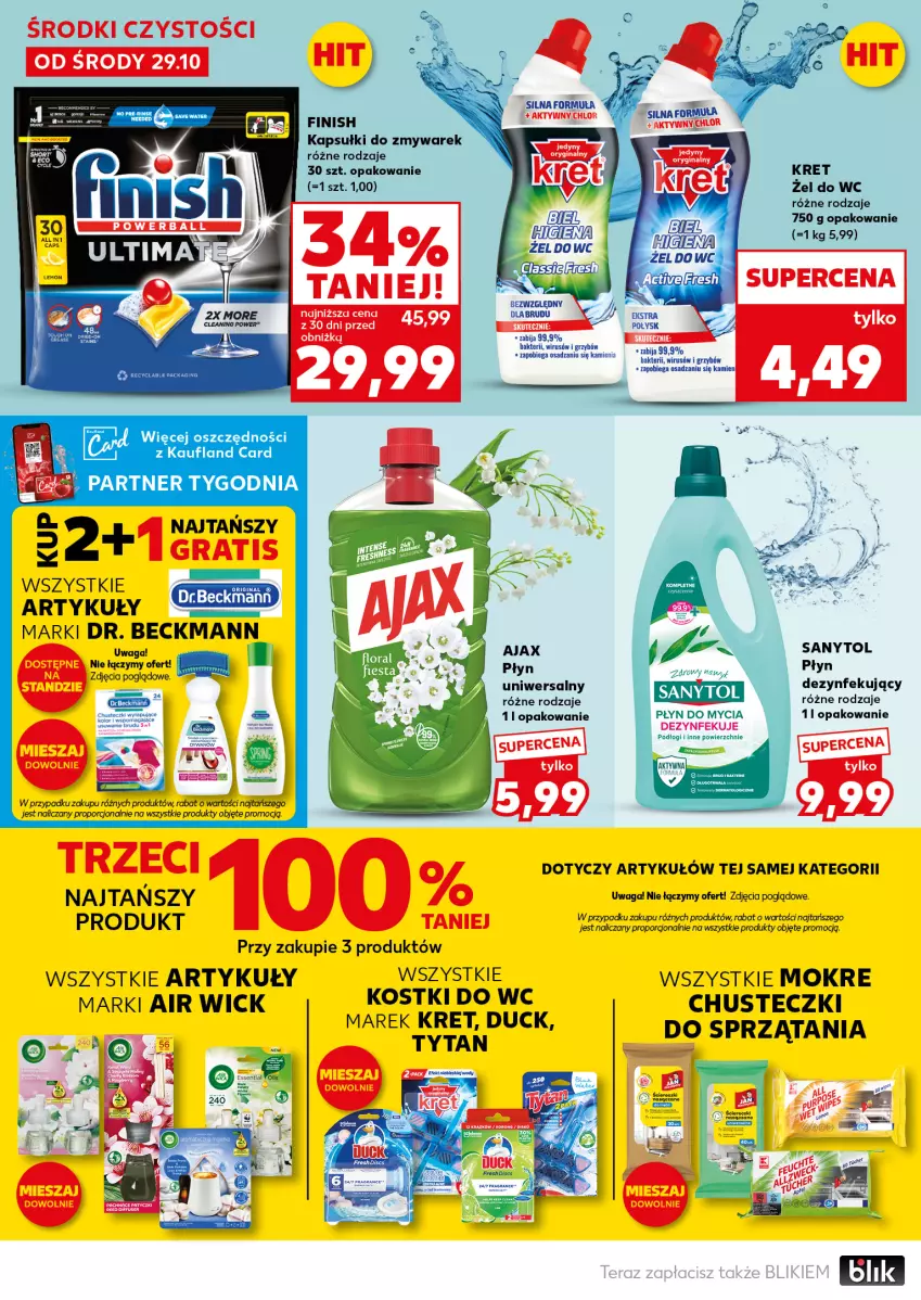 Gazetka promocyjna Kaufland - Mocny Start - ważna 03.11 do 05.11.2025 - strona 22 - produkty: Acer, Air Wick, Chusteczki, Duck, Finish, Gin, Gra, Kret, Płyn do mycia, Por, Sanytol, Waga