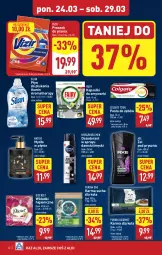 Gazetka promocyjna Aldi - Pełna oferta - Gazetka - ważna od 29.03 do 29.03.2025 - strona 22 - produkty: Nivea Men, Mydło w płynie, Colgate Total, Pur, Dezodorant, Proszek do prania, Purina, Pasta do zębów, Discreet, Vizir, Silan, Płyn do płukania, Fairy, Mydło, Zmywarki, Colgate, Wkładki, Nivea, LG, Fa