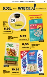 Gazetka promocyjna Netto - Artykuły spożywcze - Gazetka - ważna od 18.01 do 18.01.2023 - strona 7 - produkty: Pierogi, Hummus, Sos, Mus, Roślinne kiełbaski, Krewetki, Fa