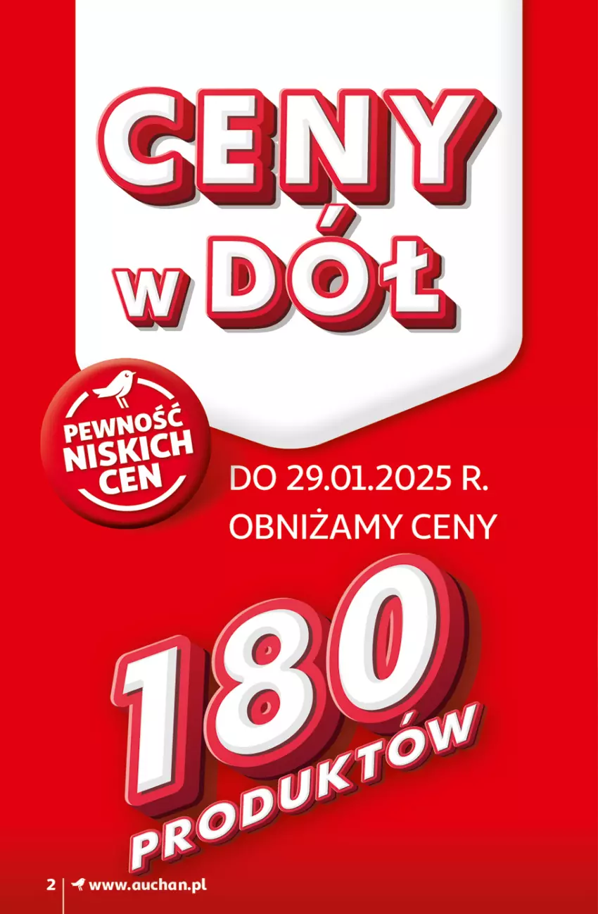 Gazetka promocyjna Auchan - CENY W DÓŁ Supermarket - ważna 23.01 do 29.01.2025 - strona 2