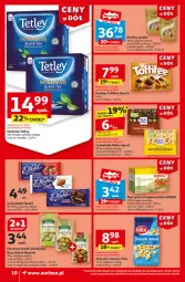 Gazetka promocyjna Auchan - CENY W DÓŁ Supermarket - Gazetka - ważna od 29.01 do 29.01.2025 - strona 12 - produkty: Piec, Por, Orzeszki, Praliny, Lindor, Chrupki, Lack, Tetley, Sonko, Sport, Czekolada, Pieczywo chrupkie, Pieczywo, Toffifee, Bruschette, Felix, Chleb, Orzeszki ziemne, Herbata