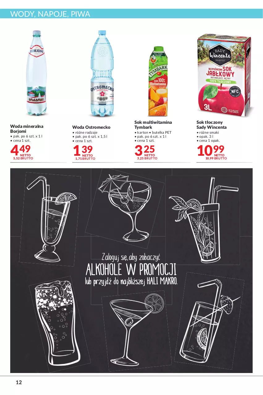 Gazetka promocyjna Makro - [Oferta promocyjna] Artykuły spożywcze i przemysłowe - ważna 19.04 do 02.05.2022 - strona 12 - produkty: Napoje, Piwa, Sok, Tymbark, Woda, Woda mineralna