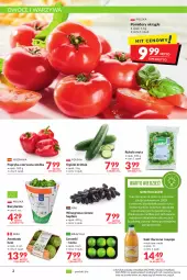 Gazetka promocyjna Makro - [Oferta promocyjna] Artykuły spożywcze i przemysłowe - Gazetka - ważna od 02.05 do 02.05.2022 - strona 2 - produkty: Warzywa, Sok, Ser, Por, Papryka czerwona, Papryka, Rukola, Napoje, Winogrona, Bazyl, Owoce, Bazylia, Wino, Pomidory