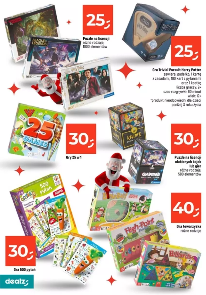 Gazetka promocyjna Dealz - ważna 16.12 do 18.12.2024 - strona 10 - produkty: Dzieci, Gra, Gry, Harry Potter, Pudełko, Pur, Puzzle