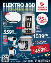 Gazetka promocyjna Selgros - Katalog Elektro - Gazetka - ważna od 30.03 do 30.03.2022 - strona 1 - produkty: Odkurzacz, Sok, Mop, Gra, Robot planetarny, Blender, Maszynka do mielenia, Młynek, Tran, Szynka, Robot, Maszynka, Cappuccino, LG, Fa