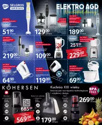 Gazetka promocyjna Selgros - Katalog Elektro - Gazetka - ważna od 30.03 do 30.03.2022 - strona 4 - produkty: Mikser z misą, Top, Ser, Blender ręczny, Blender, Rozdrabniacz, Pojemnik, Mikser, Smoothie, Braun