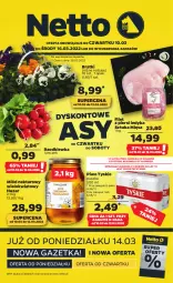 Gazetka promocyjna Netto - Gazetka spożywcza 10.03-16.03 - Gazetka - ważna od 16.03 do 16.03.2022 - strona 1 - produkty: Piwa, Piwo, Gra, Tyskie, Filet z piersi indyka, Miód, Rzodkiewka, Nektar