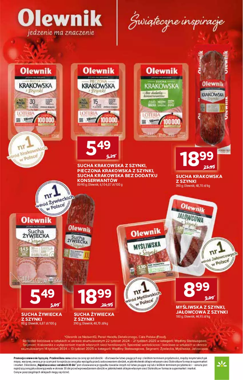 Gazetka promocyjna Stokrotka - Supermarket - ważna 22.12 do 28.12.2025 - strona 15 - produkty: Mięso, Olewnik, Owoce, Piec, Ser, Warzywa