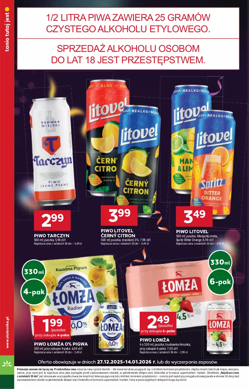 Gazetka promocyjna Stokrotka - Supermarket - ważna 22.12 do 28.12.2025 - strona 28 - produkty: Gra, Limonka, Mango, Mięso, Owoce, Piwa, Piwo, Warzywa