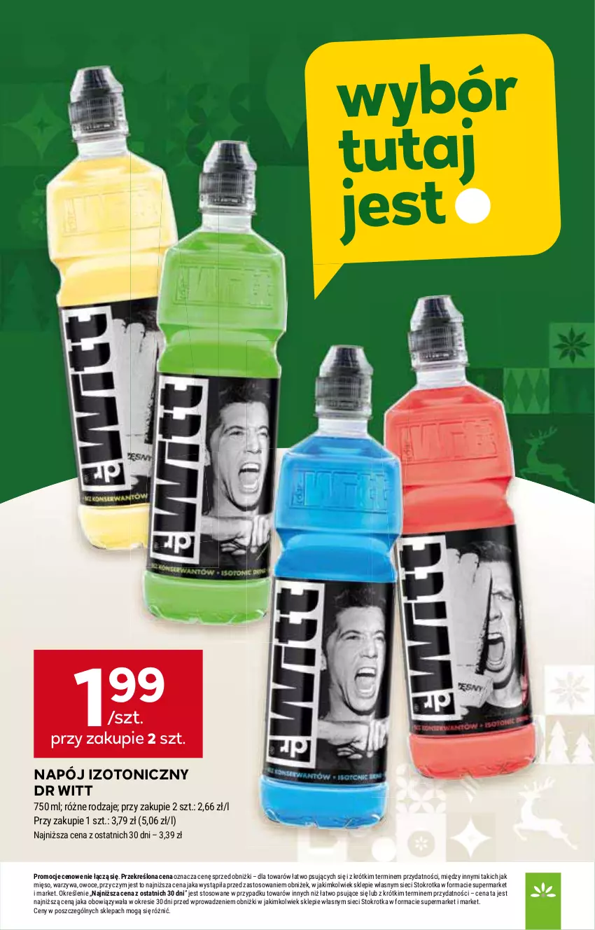 Gazetka promocyjna Stokrotka - Supermarket - ważna 22.12 do 28.12.2025 - strona 34 - produkty: Mięso, Napój, Napój izotoniczny, Owoce, Warzywa