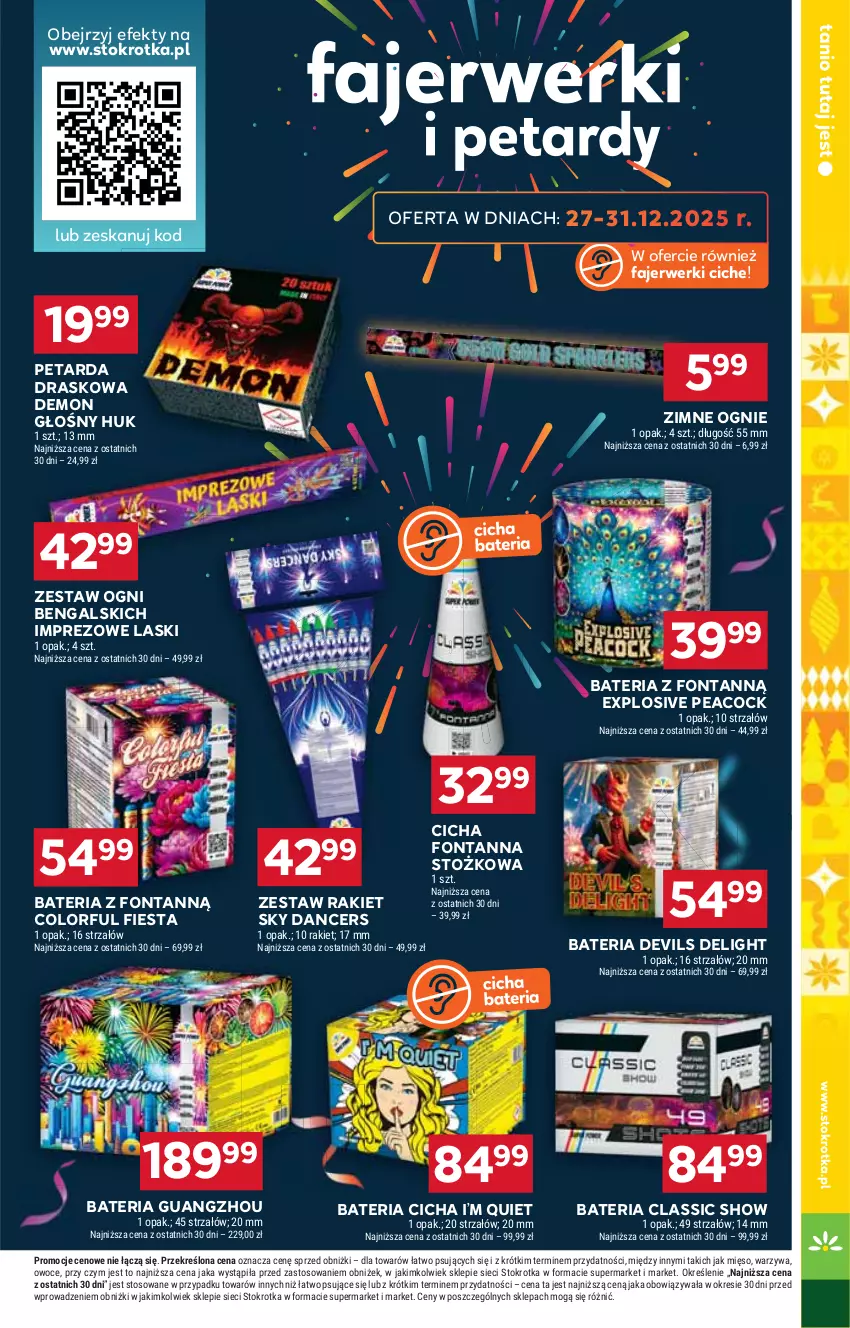 Gazetka promocyjna Stokrotka - Supermarket - ważna 22.12 do 28.12.2025 - strona 39 - produkty: Bateria, Fa, Mięso, Owoce, Strzałów, Warzywa