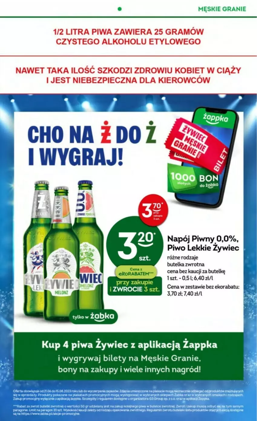 Gazetka promocyjna Żabka - ważna 02.08 do 15.08.2023 - strona 23 - produkty: Gra, Gry, Napój, Piec, Piwa, Piwo, Por