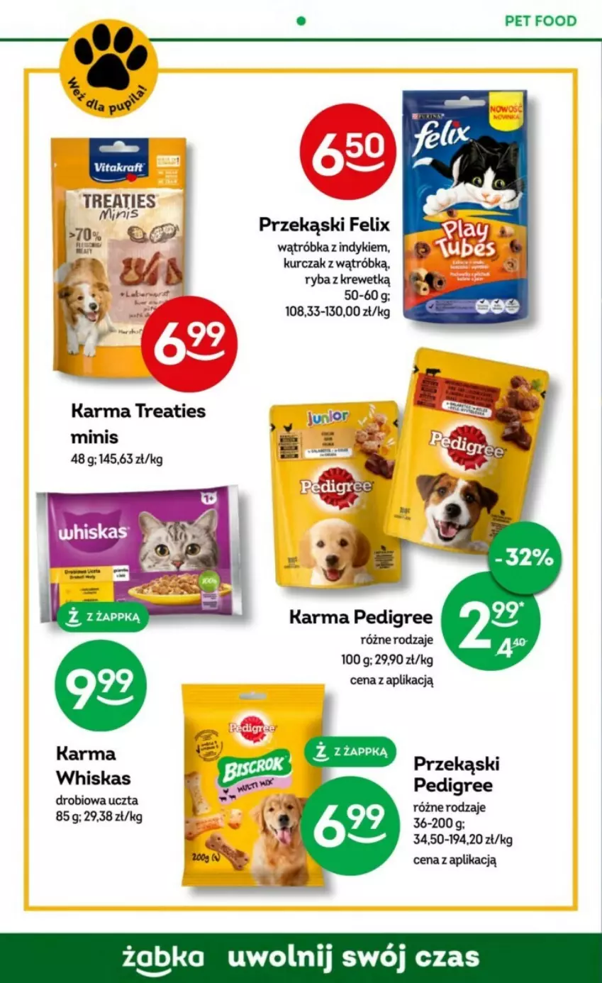 Gazetka promocyjna Żabka - ważna 02.08 do 15.08.2023 - strona 54 - produkty: Felix, Pedigree, Whiskas