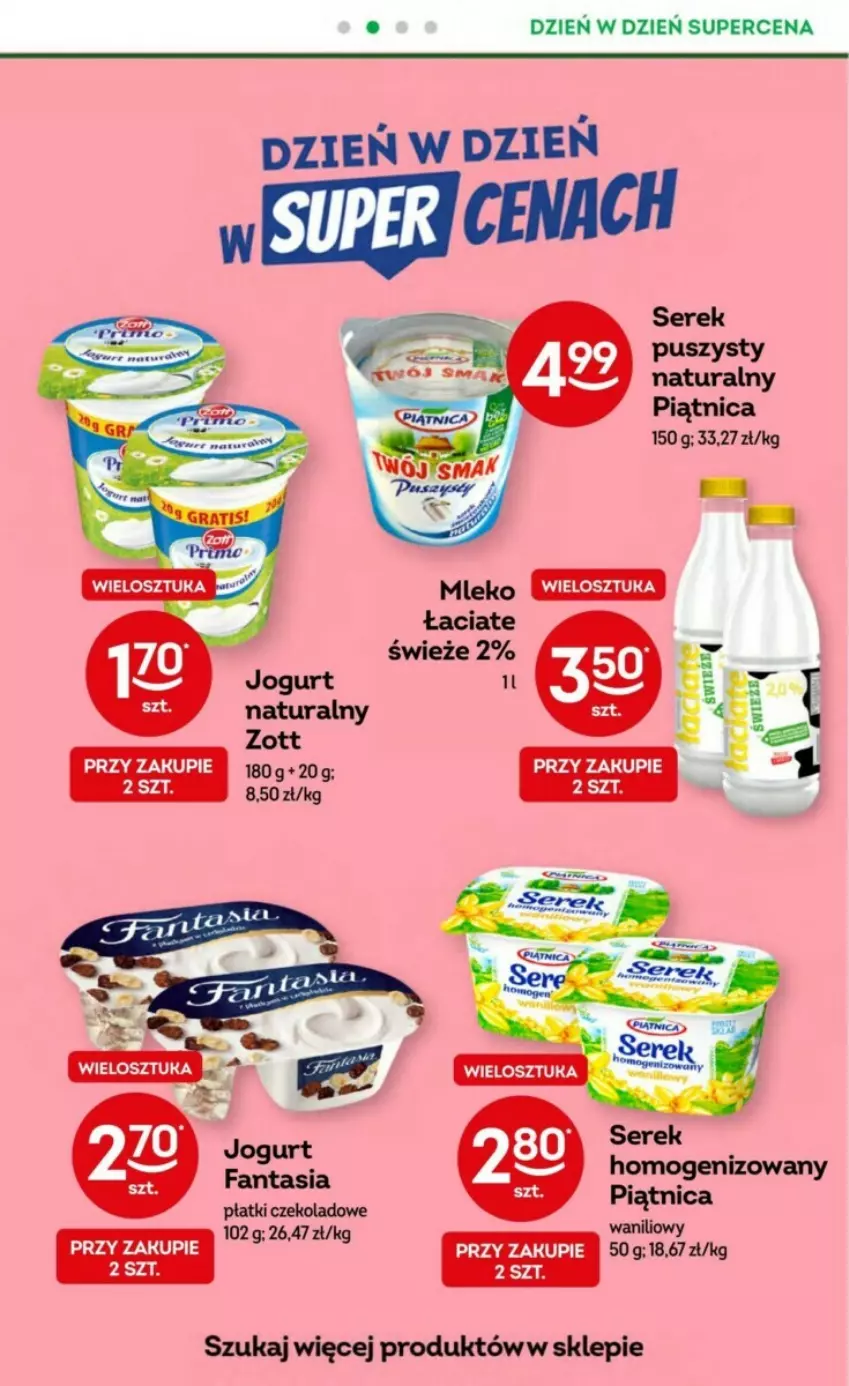 Gazetka promocyjna Żabka - ważna 02.08 do 15.08.2023 - strona 58 - produkty: Fa, Fanta, Jogurt, Mleko, Piątnica