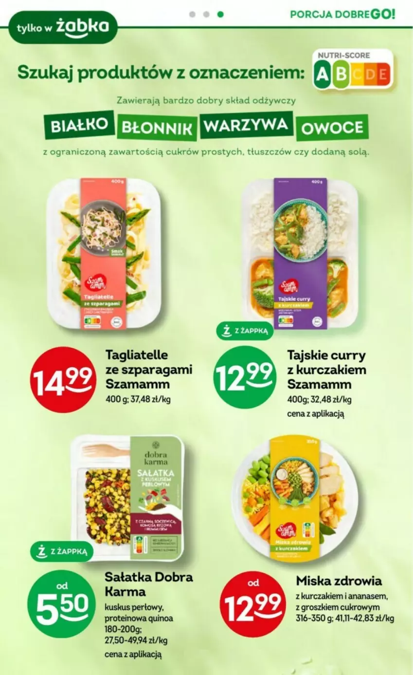 Gazetka promocyjna Żabka - ważna 02.08 do 15.08.2023 - strona 7 - produkty: Ananas, Gra, Kurczak, Miska, Owoce, Por, Tagliatelle, Warzywa