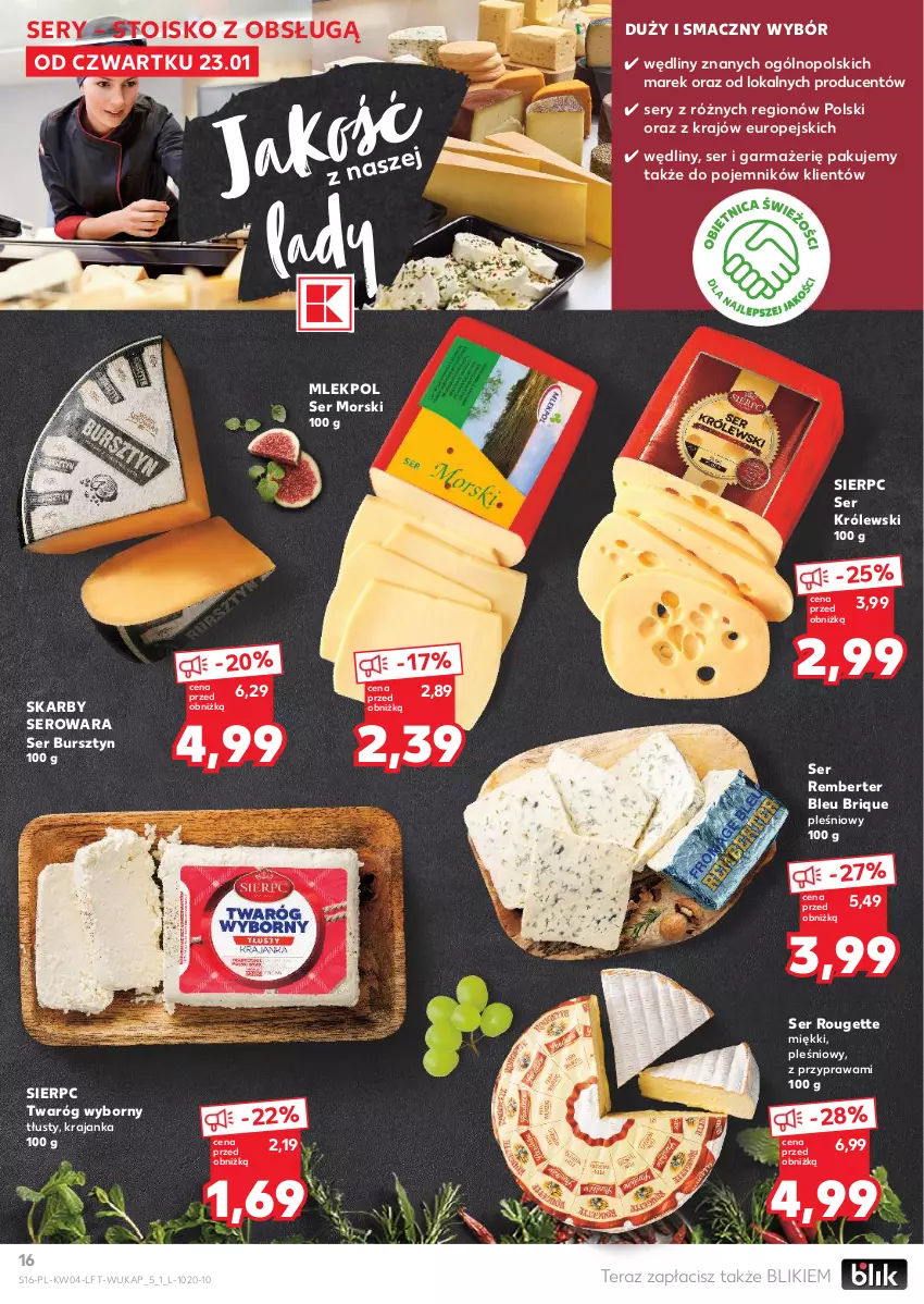 Gazetka promocyjna Kaufland - Gazetka tygodnia - ważna 23.01 do 29.01.2025 - strona 16 - produkty: Bursztyn, Królewski, Pojemnik, Ser, Tera, Twaróg