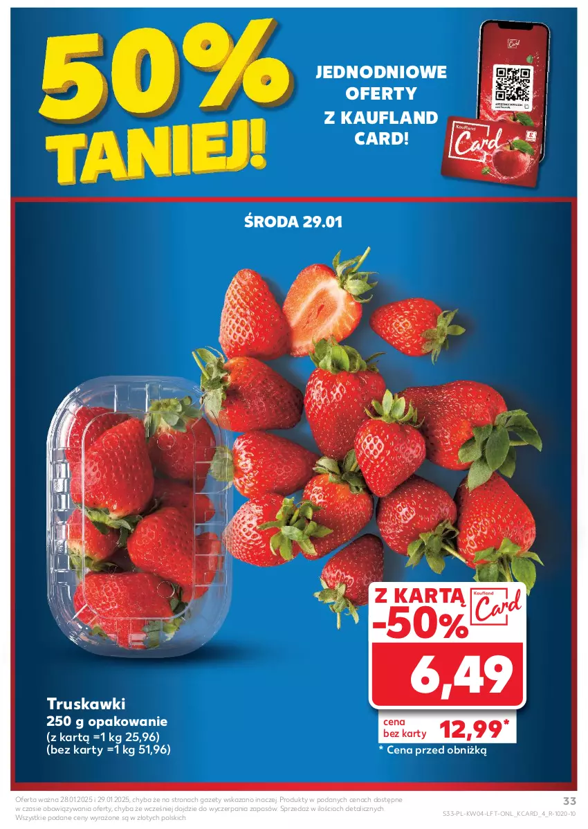 Gazetka promocyjna Kaufland - Gazetka tygodnia - ważna 23.01 do 29.01.2025 - strona 33 - produkty: Truskawki