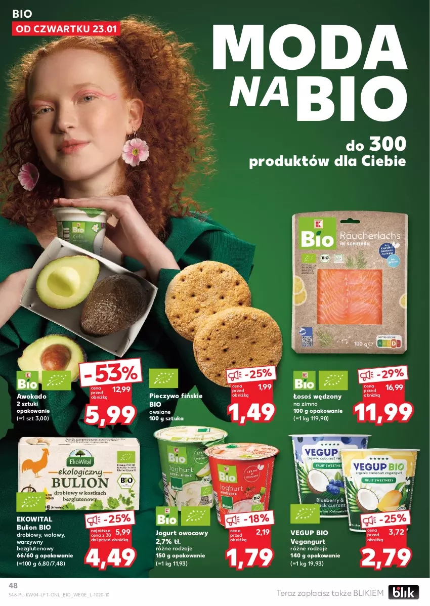 Gazetka promocyjna Kaufland - Gazetka tygodnia - ważna 23.01 do 29.01.2025 - strona 48 - produkty: Bulion, Jogurt, Jogurt owocowy, Lion, Moda, Piec, Pieczywo, Tera, Vegangurt